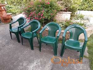 Baštenske stolice - 4 komada